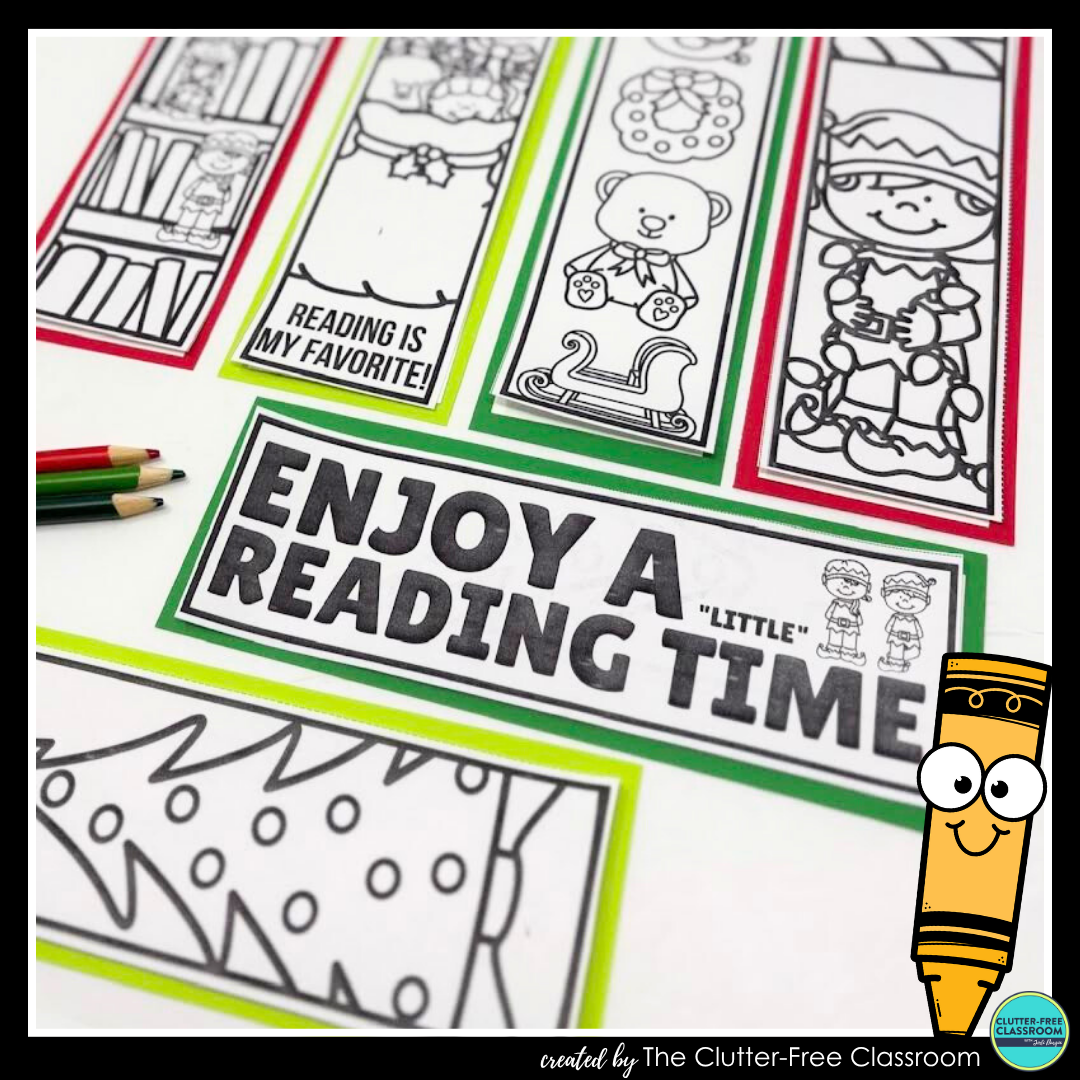 printable elf bookmarks