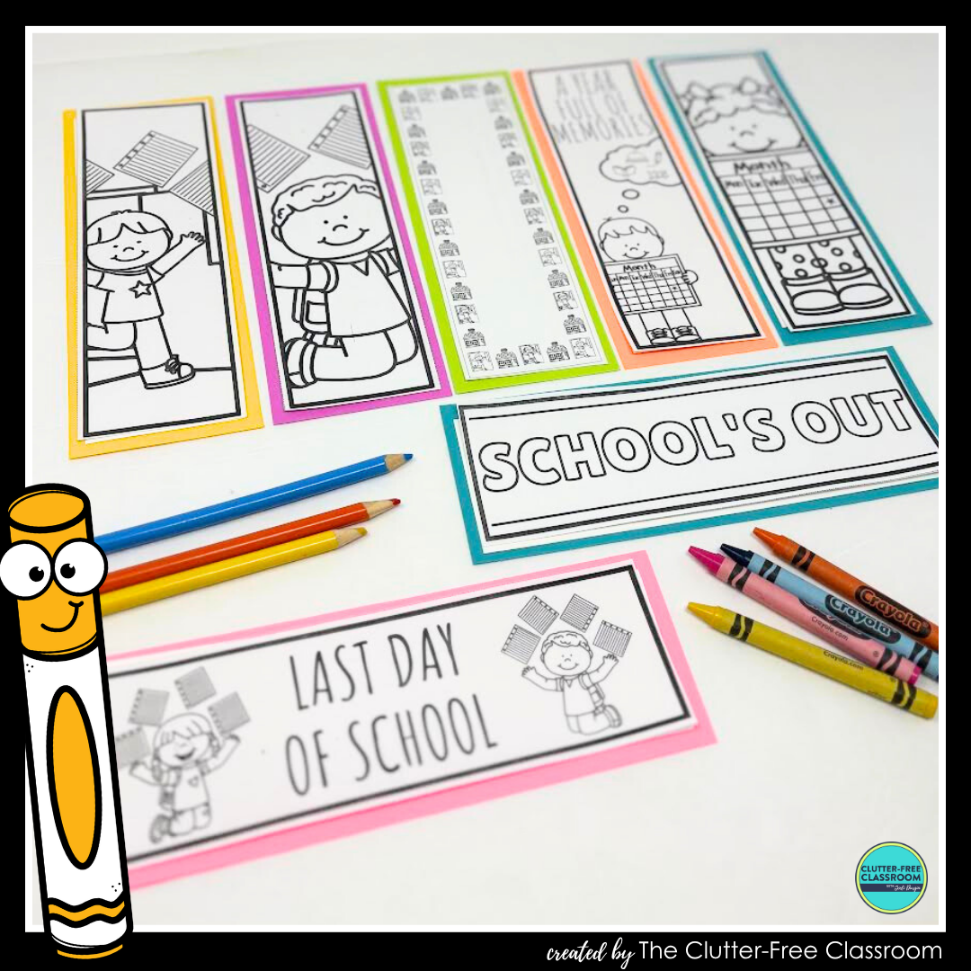 printable end of the year bookmarks