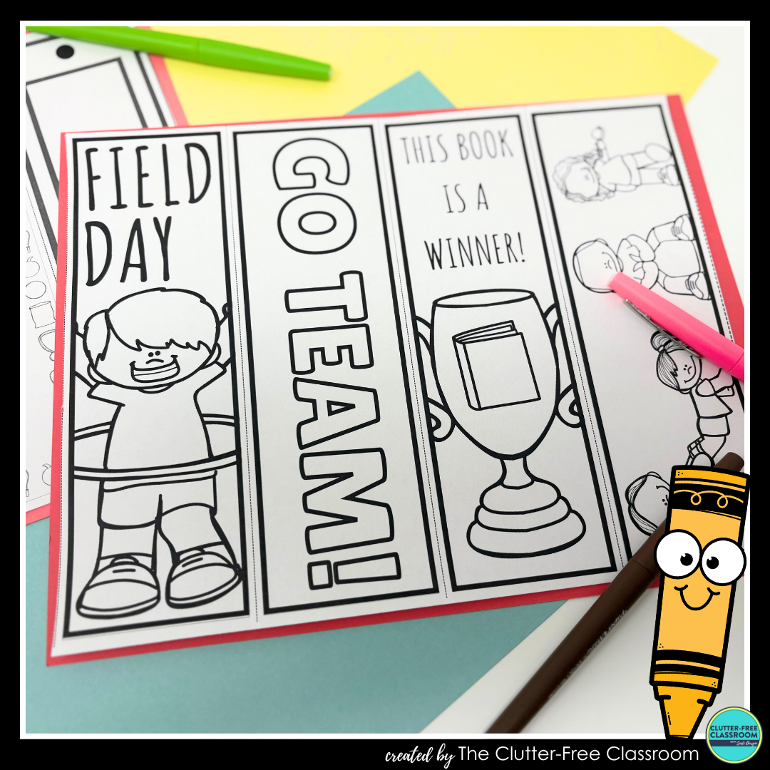 printable field day bookmarks