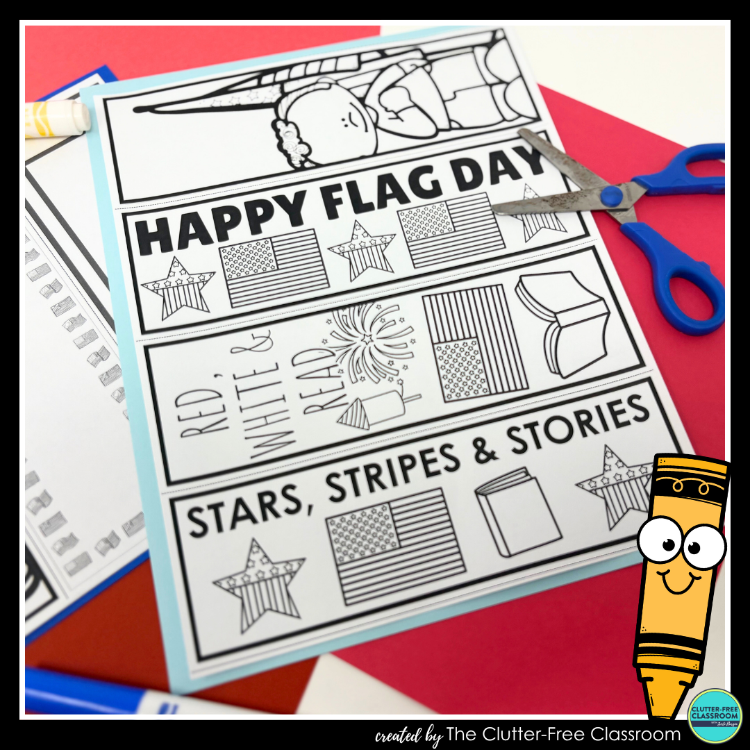 printable Flag Day bookmarks