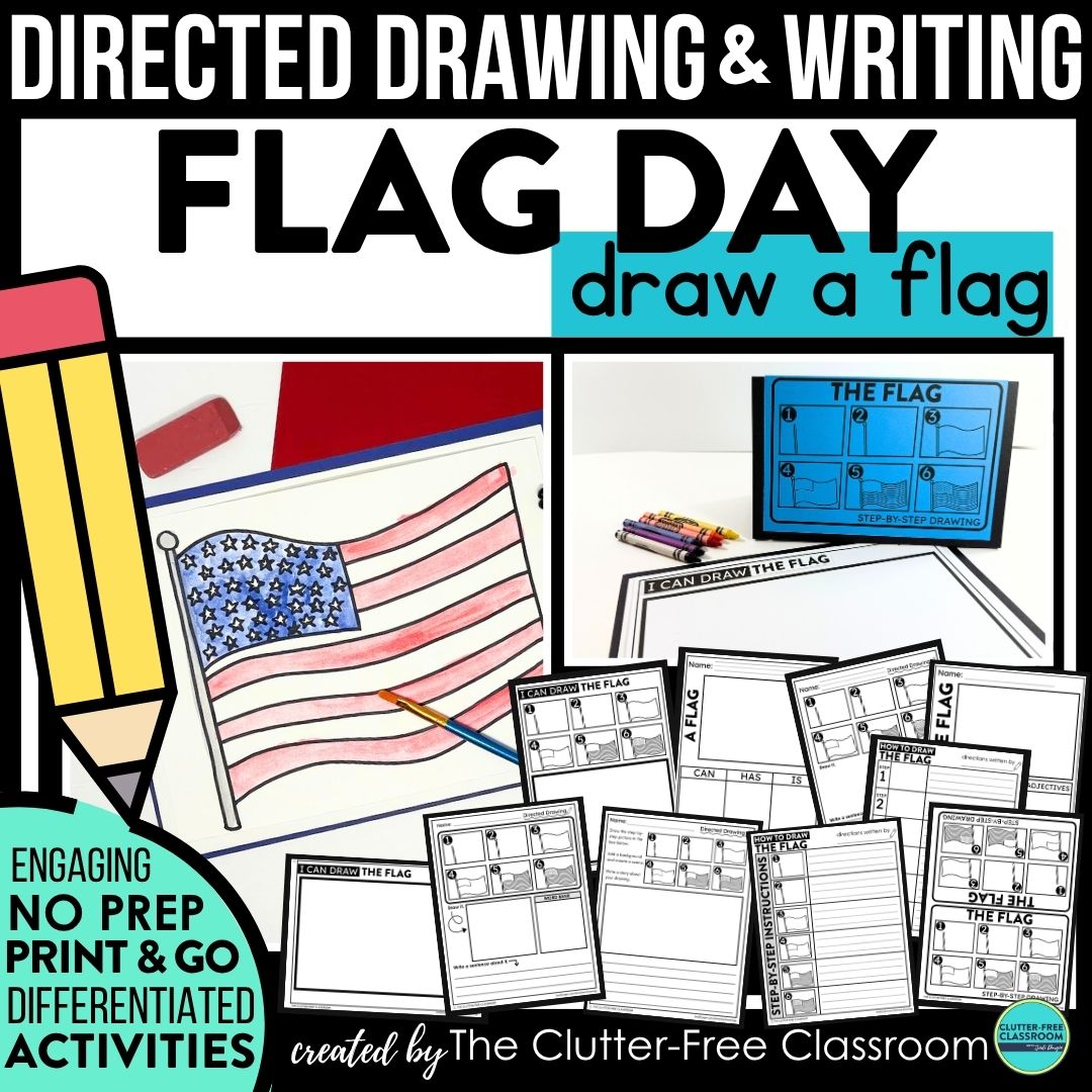 Flag Day directed drawing activities