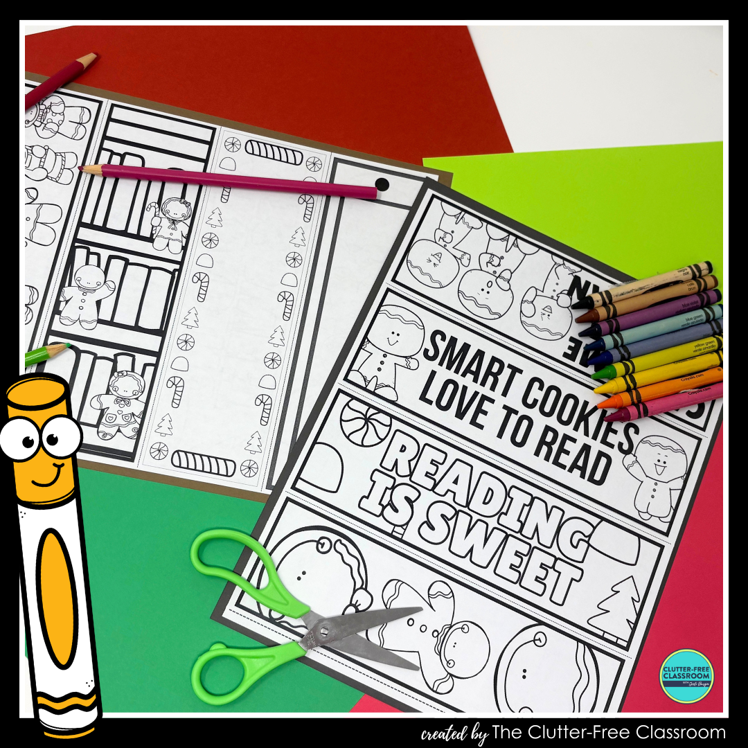 printable gingerbread bookmarks