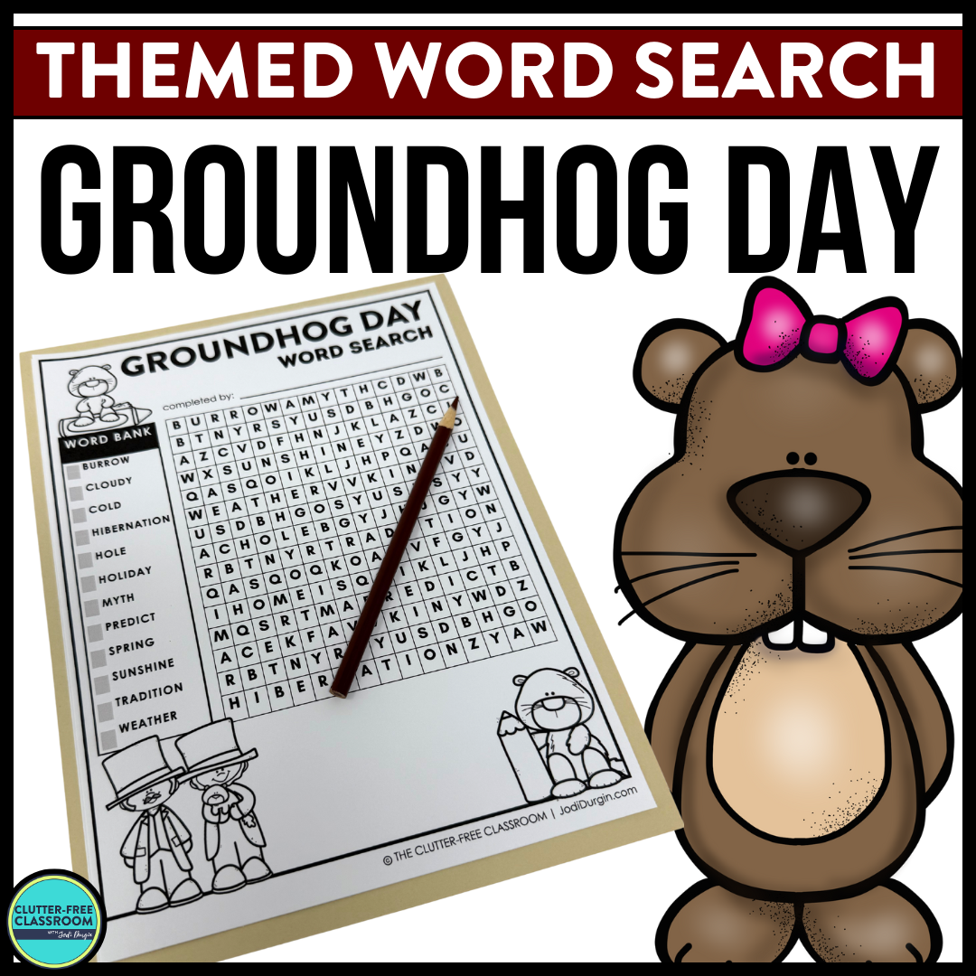 Groundhog Day word search