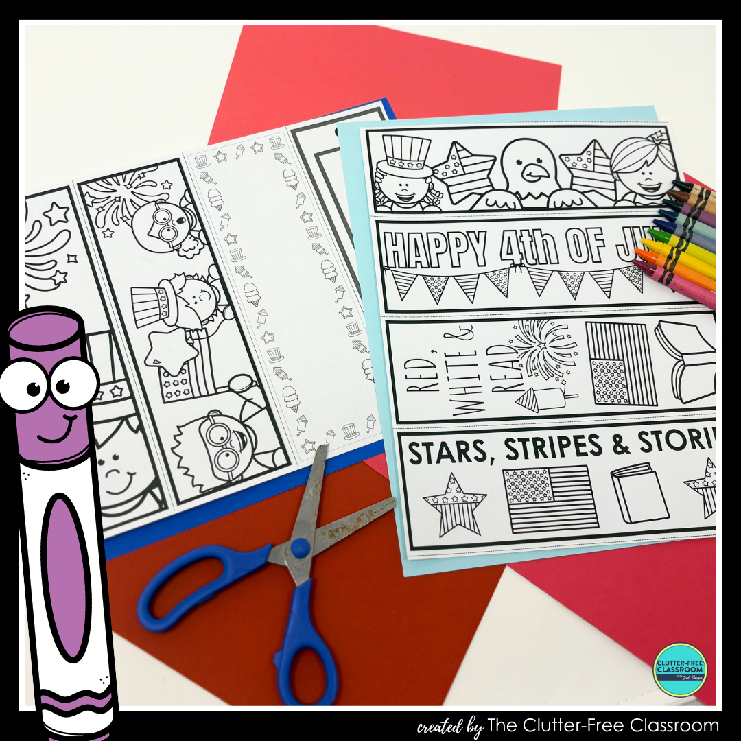 printable 4th of July bookmarks