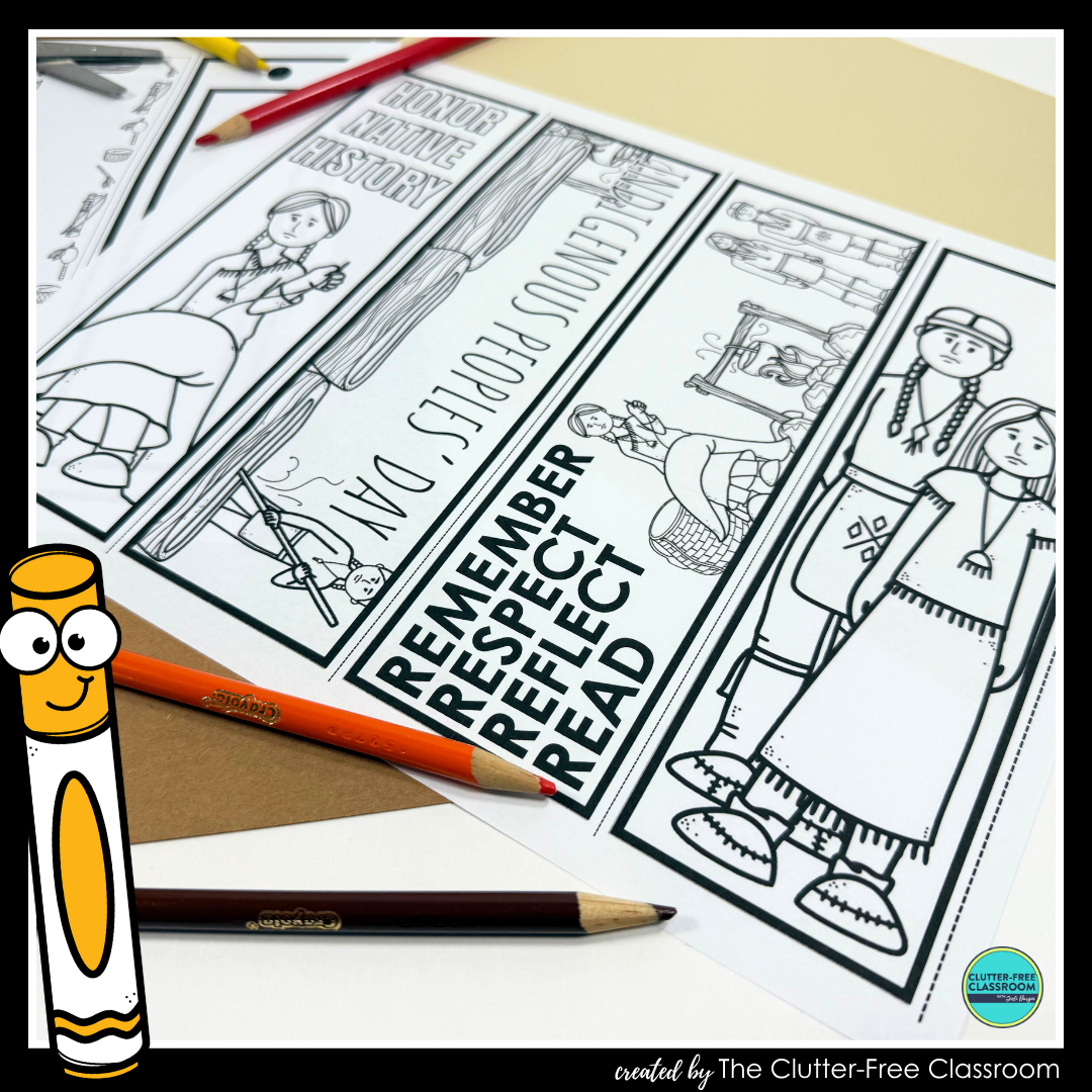 printable Indigenous Peoples' Day bookmarks