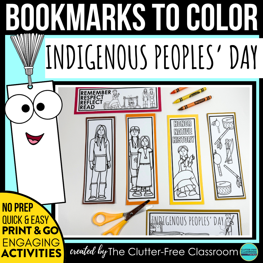 printable Indigenous Peoples' Day bookmarks