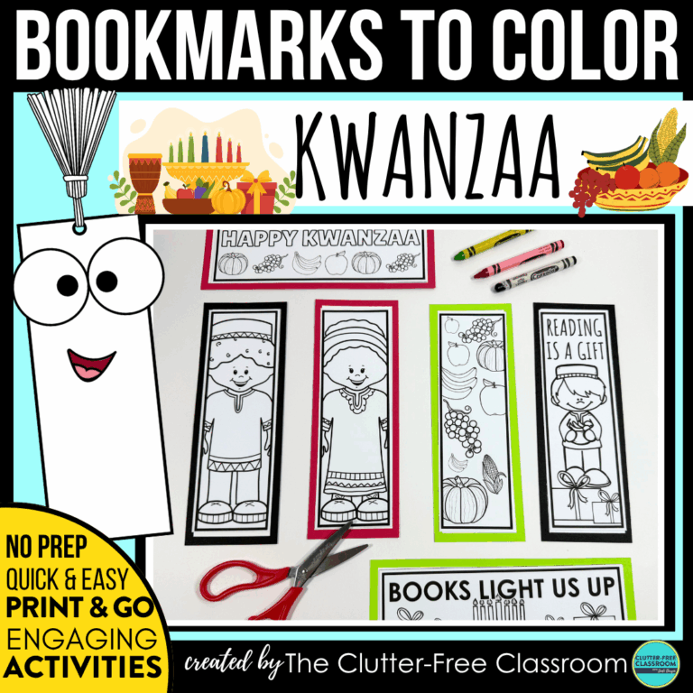 printable Kwanzaa bookmarks