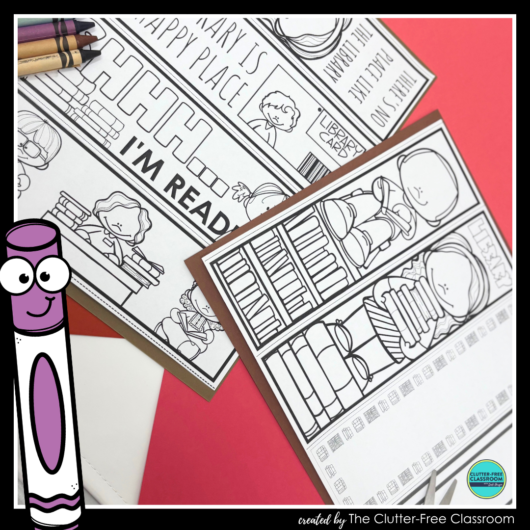printable library bookmarks