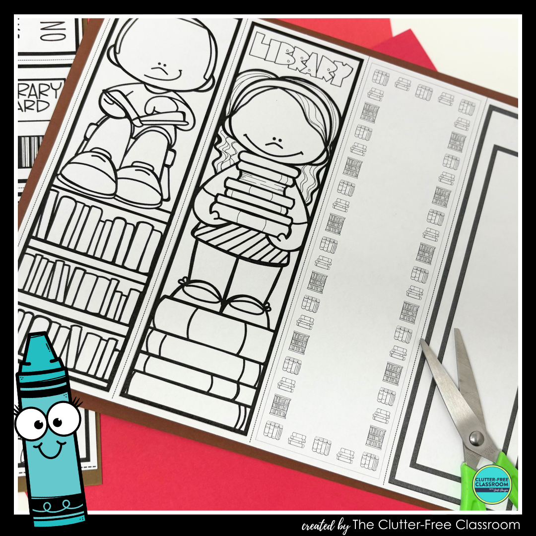 printable library bookmarks