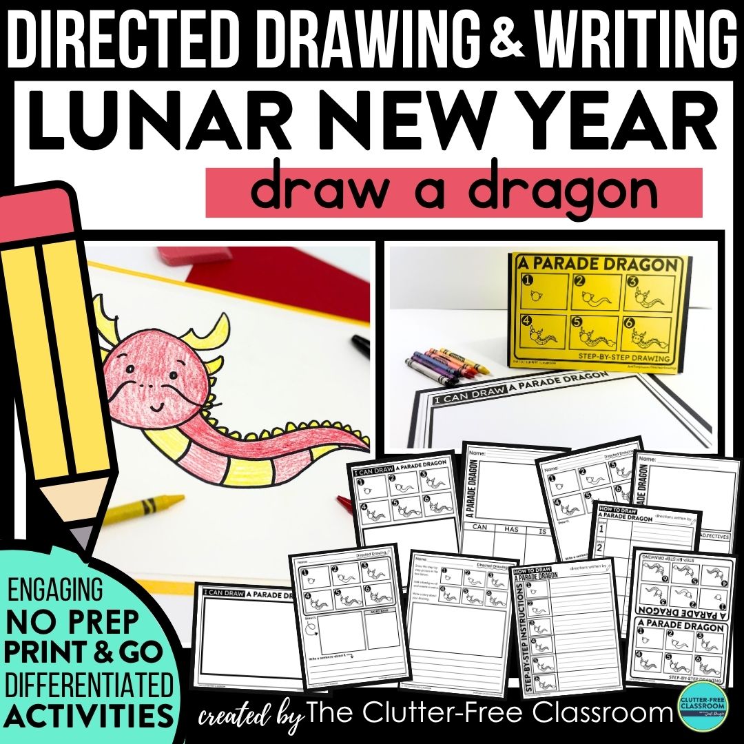 Lunar New Year directed drawing activities