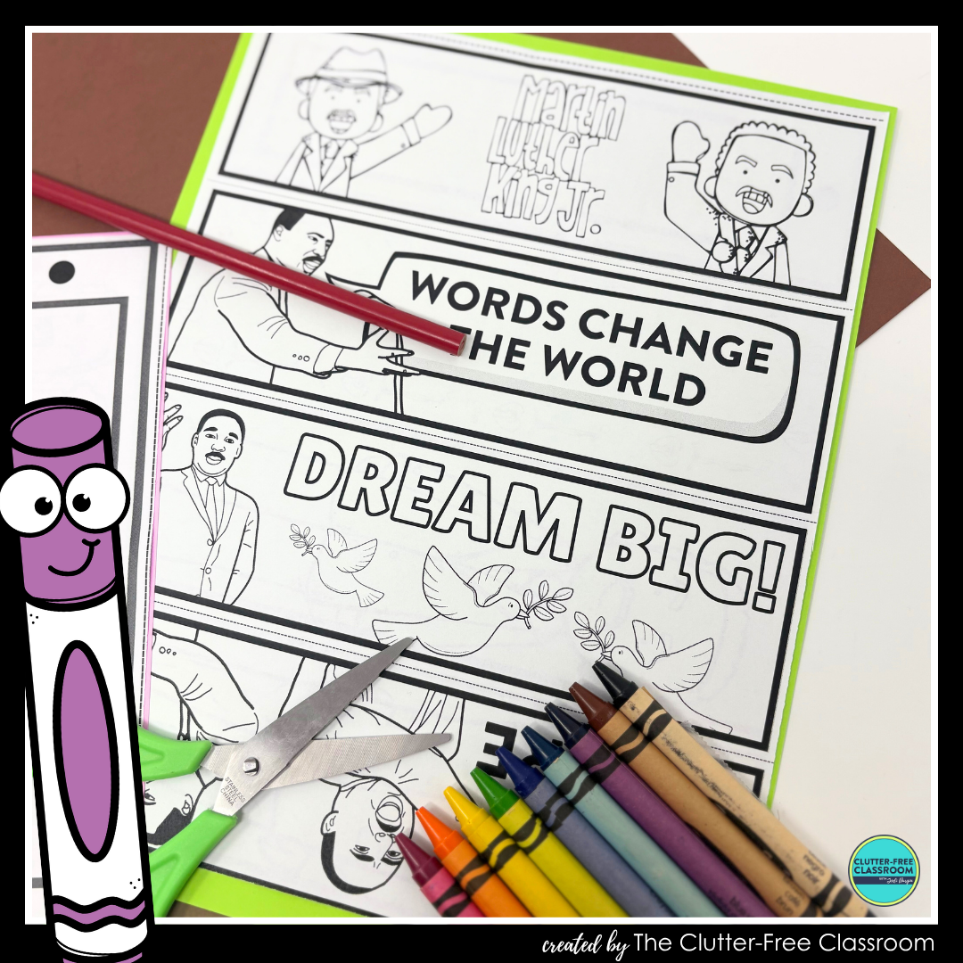 printable MLK bookmarks