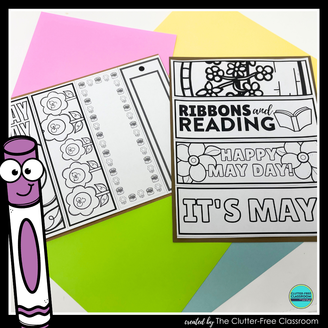 printable May Day bookmarks