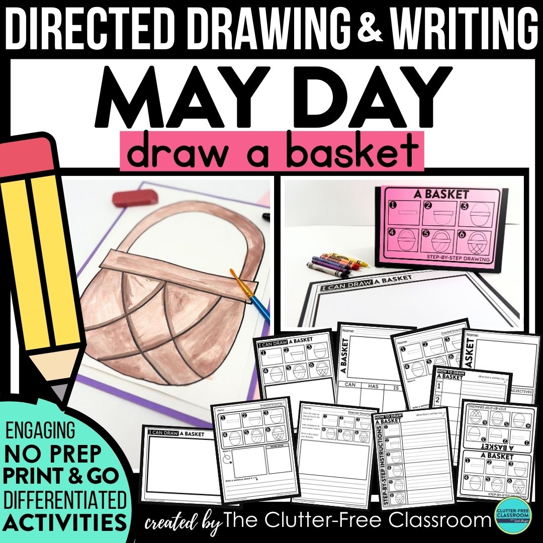 May Day directed drawing activities