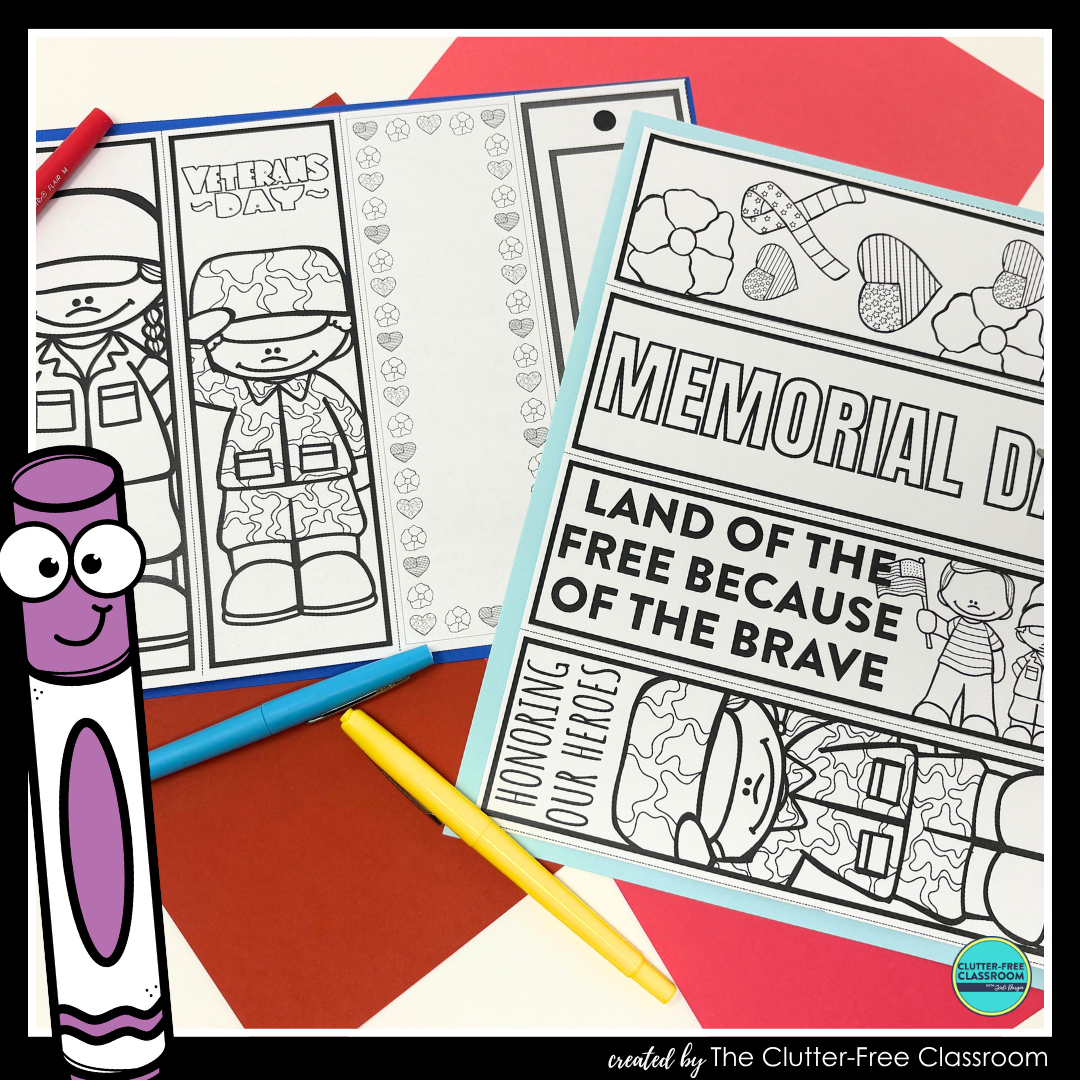 printable Memorial Day bookmarks