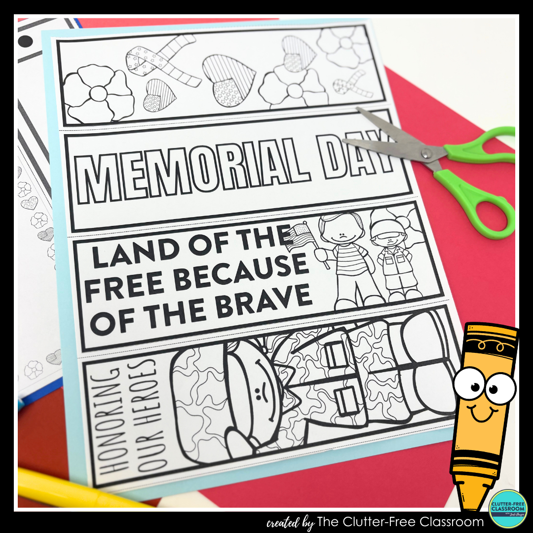 printable Memorial Day bookmarks