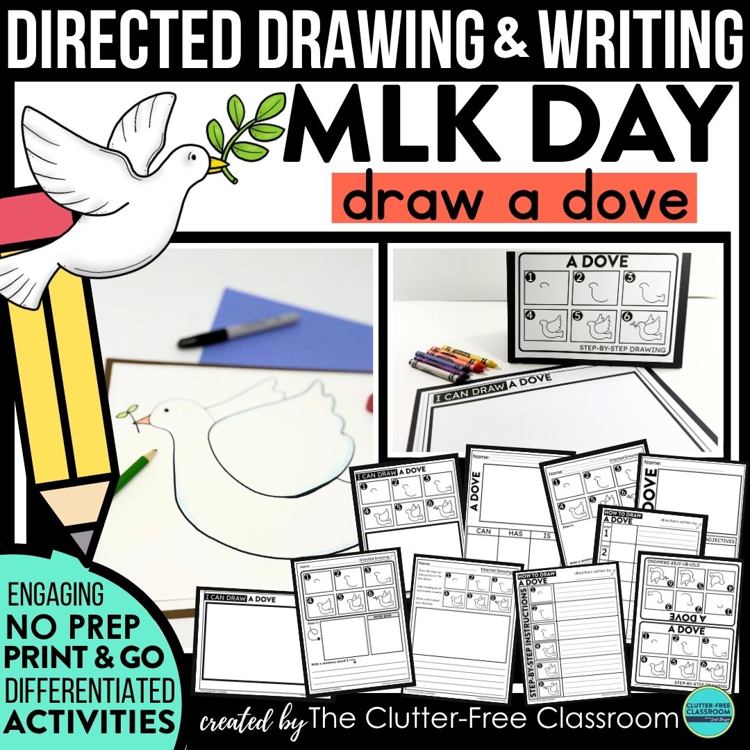 MLK Day directed drawing activities