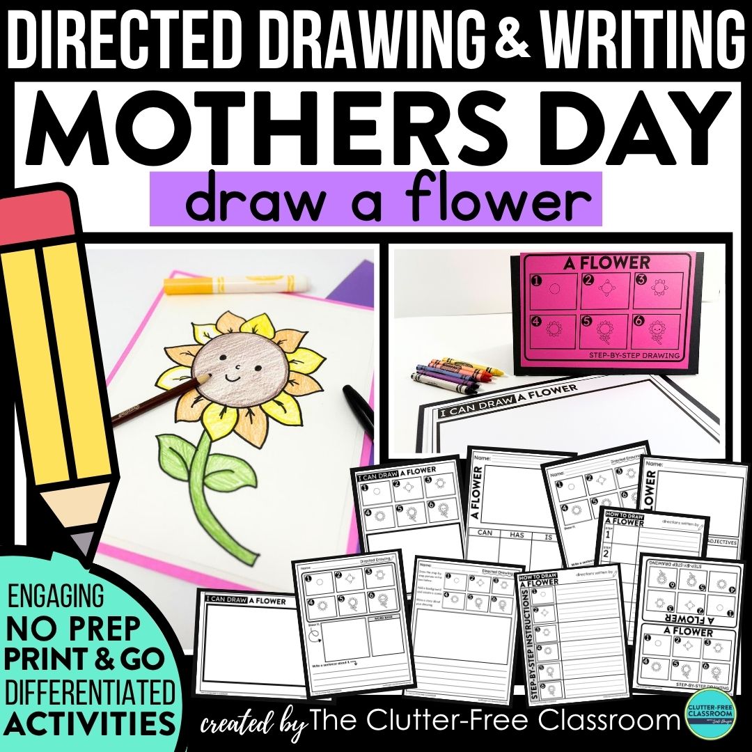 Mother's Day directed drawing activities
