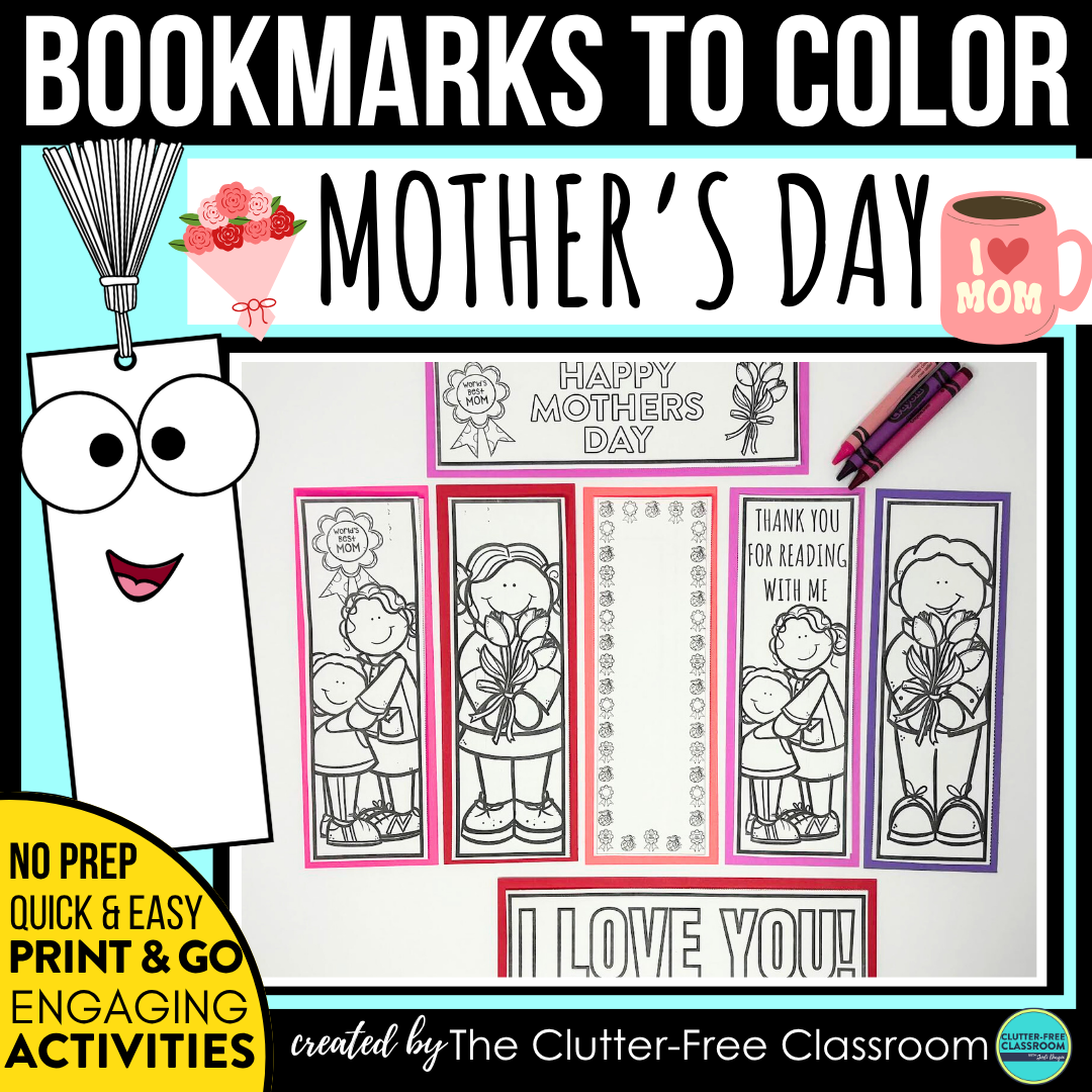 printable Mother's Day bookmarks