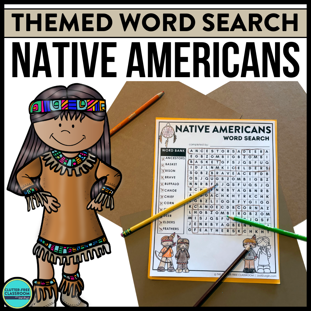 Native American word search
