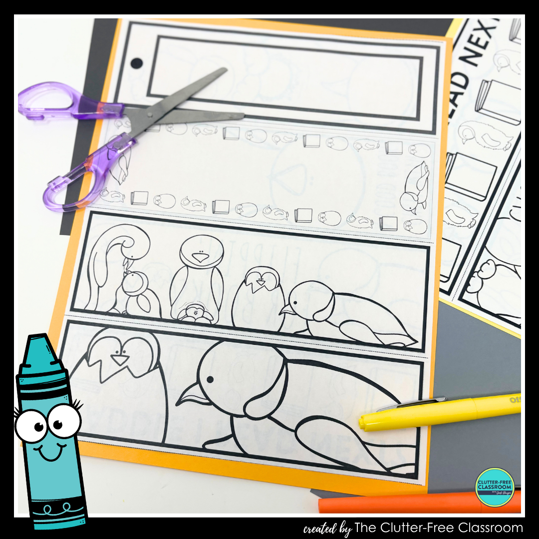 printable penguin bookmarks