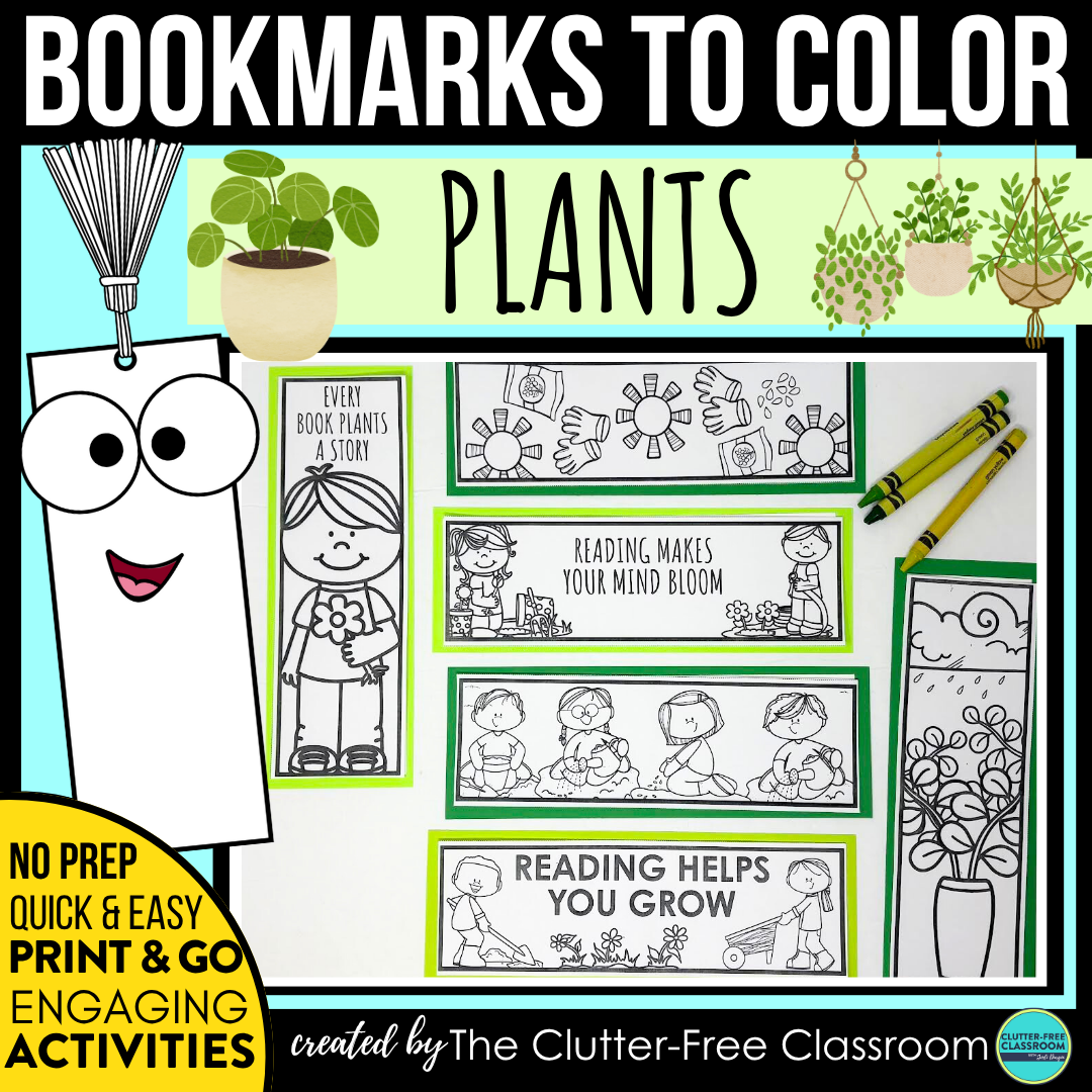 printable plant bookmarks
