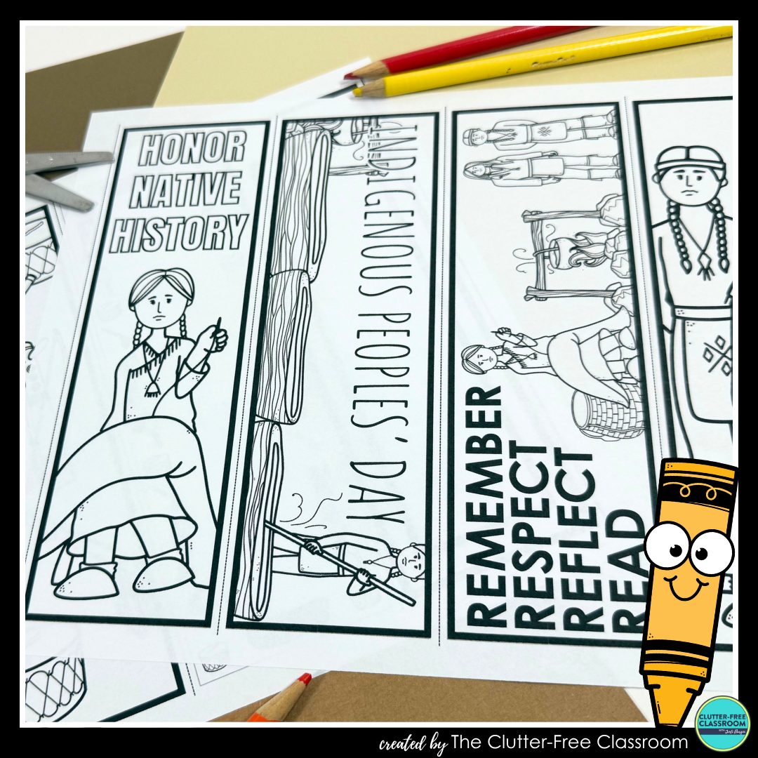 printable Indigenous Peoples' Day bookmarks