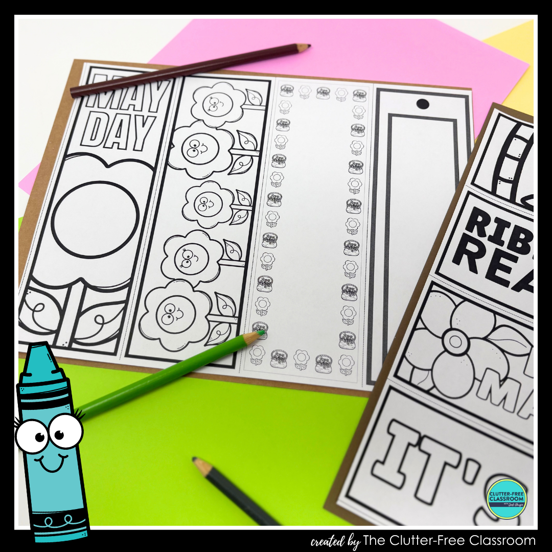 printable May Day bookmarks