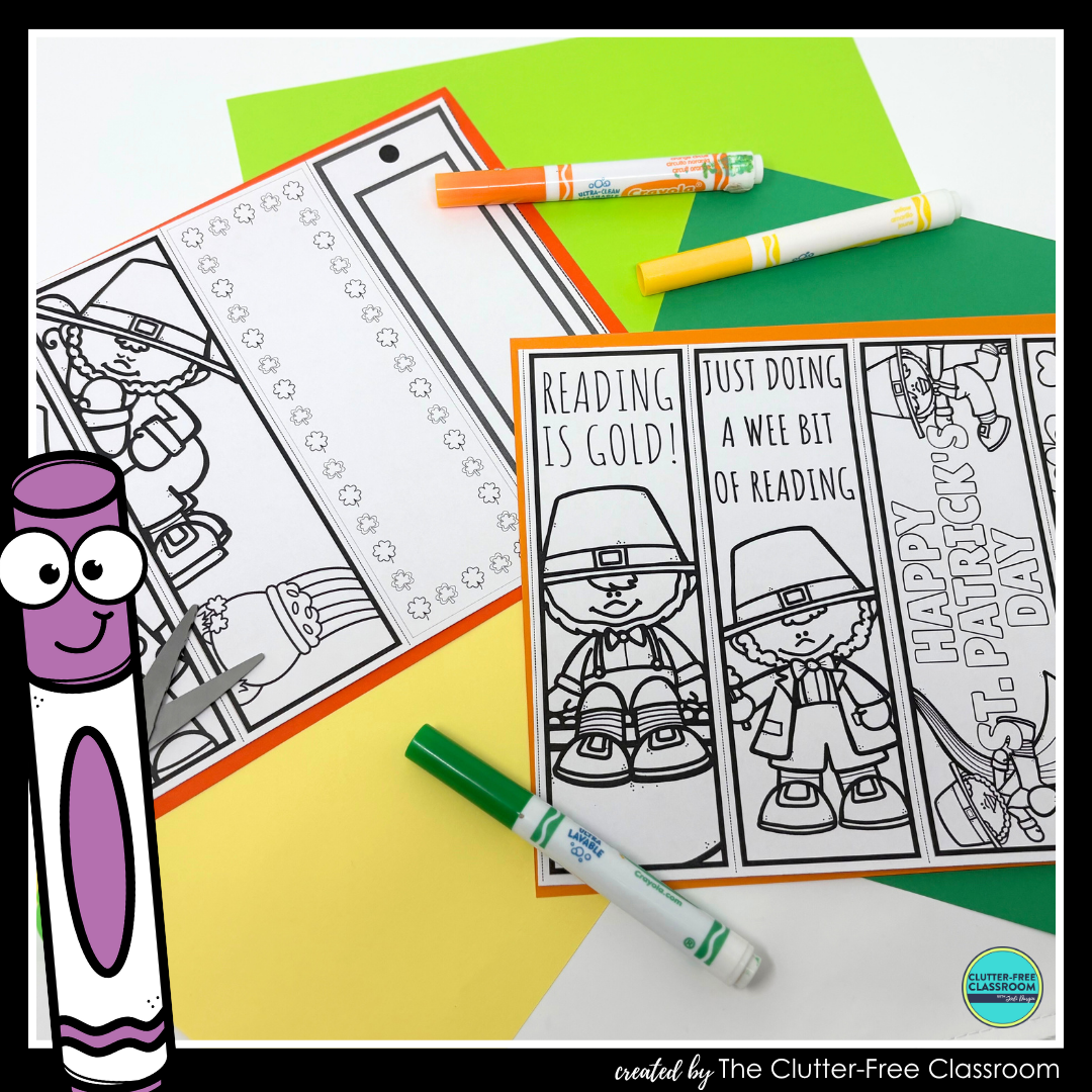 printable St. Patrick's Day bookmarks