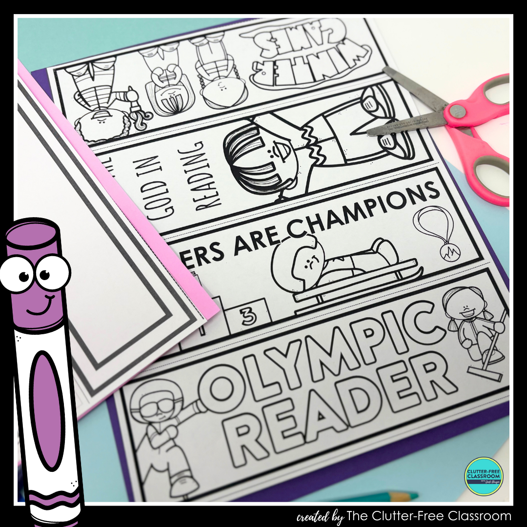 printable Winter Olympics bookmarks
