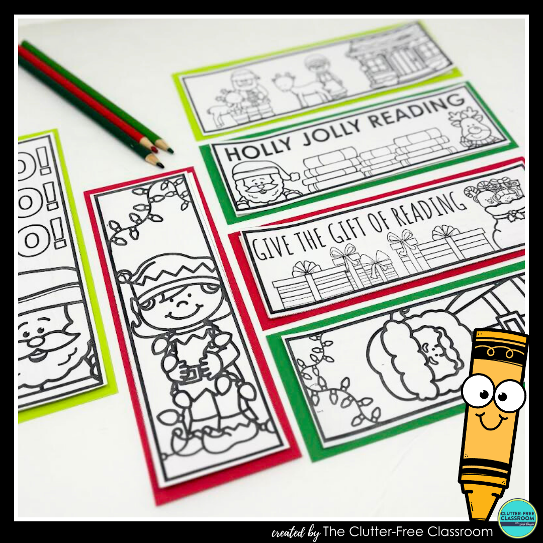 printable Santa Claus bookmarks