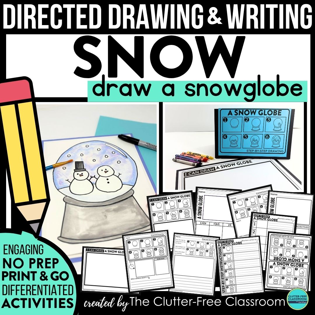snow directed drawing activities