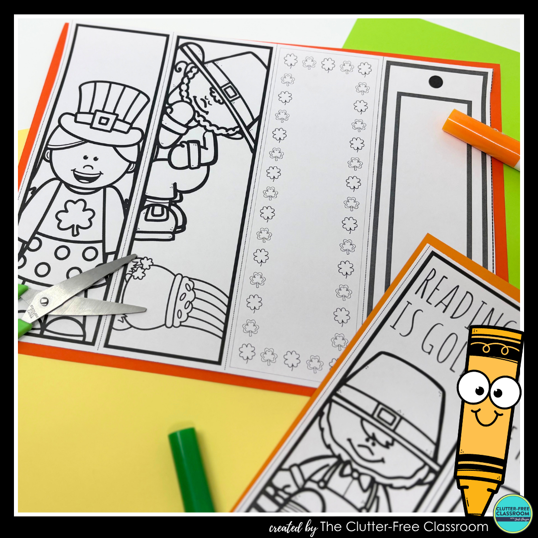 printable St. Patrick's Day bookmarks