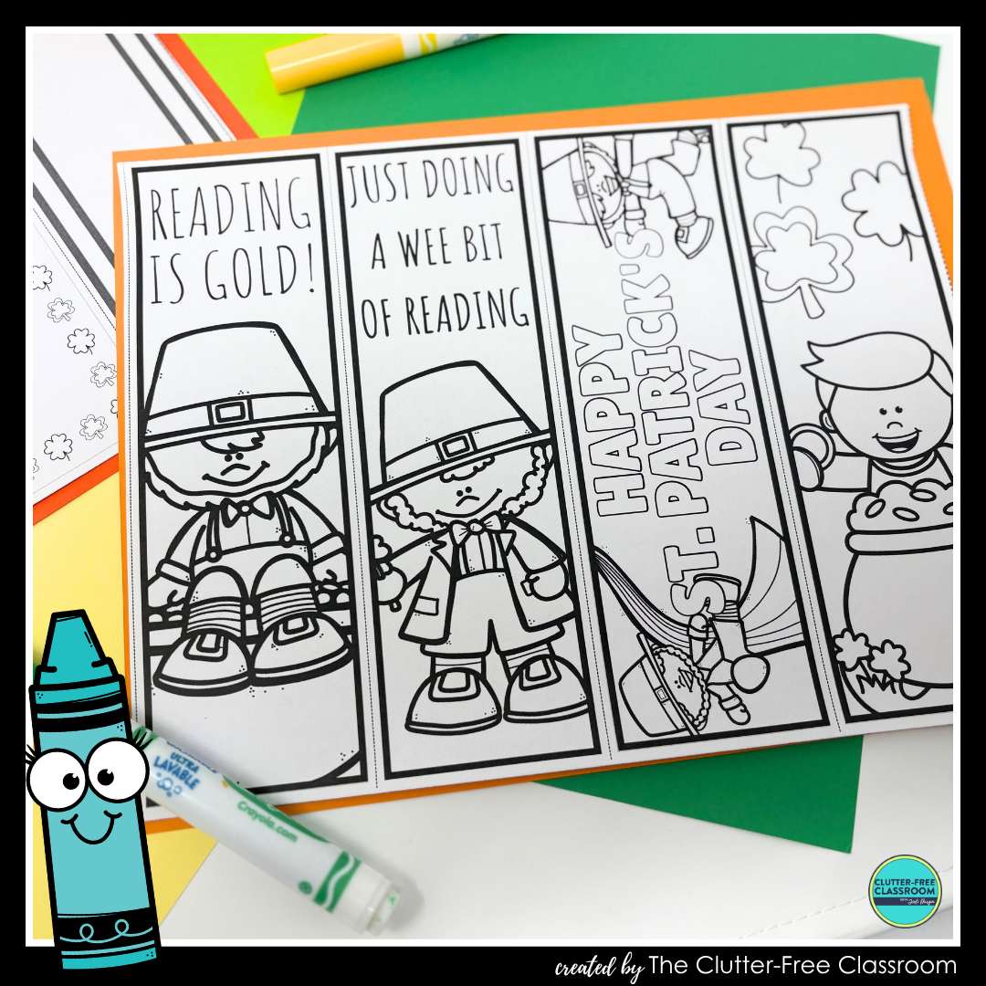 printable St. Patrick's Day bookmarks
