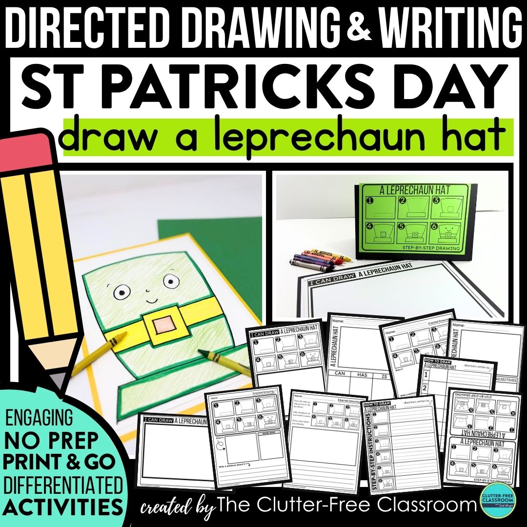 St. Patrick's Day directed drawing activities