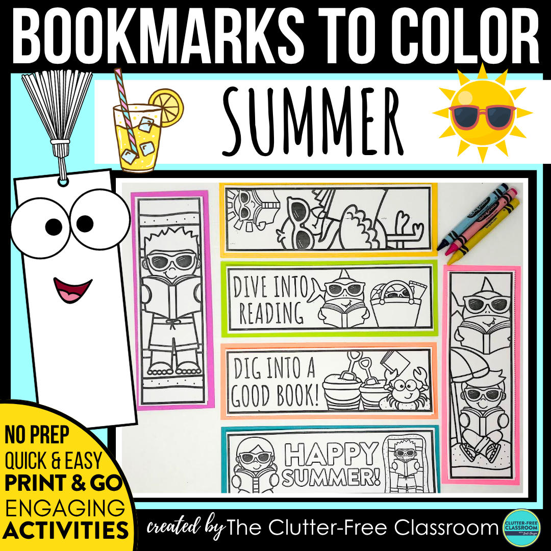printable summer bookmarks