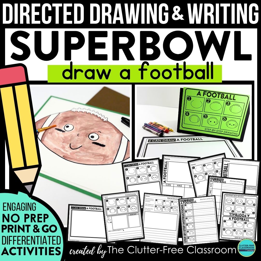 superbowl directed drawing activities