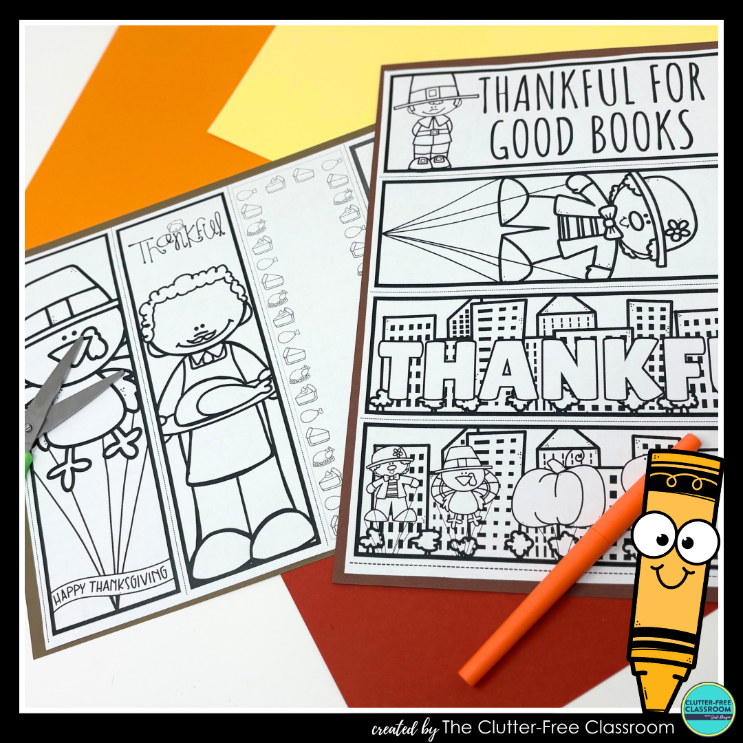 printable Thanksgiving bookmarks