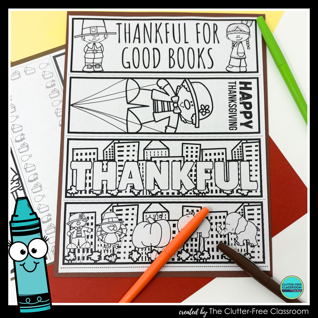 printable Thanksgiving bookmarks