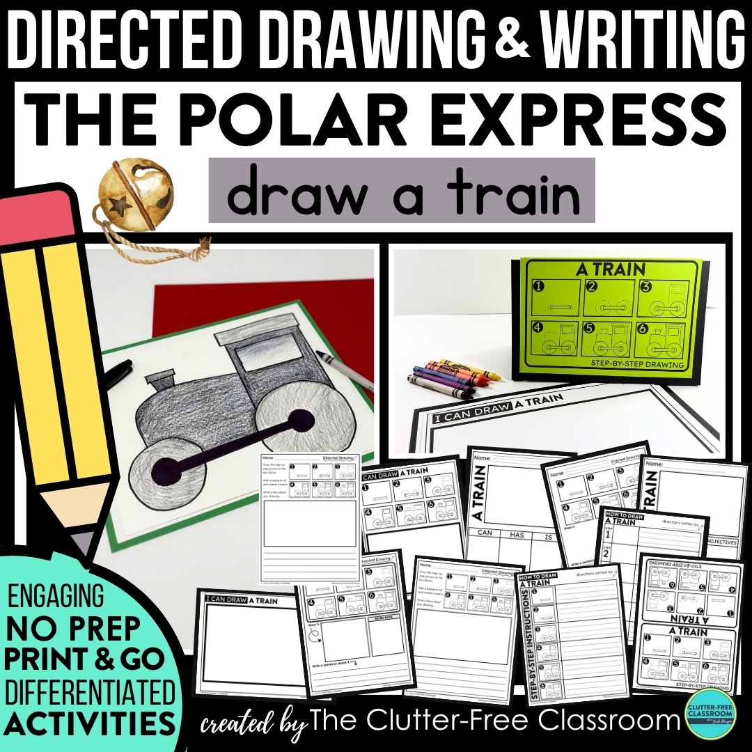 The Polar Express directed drawing activities