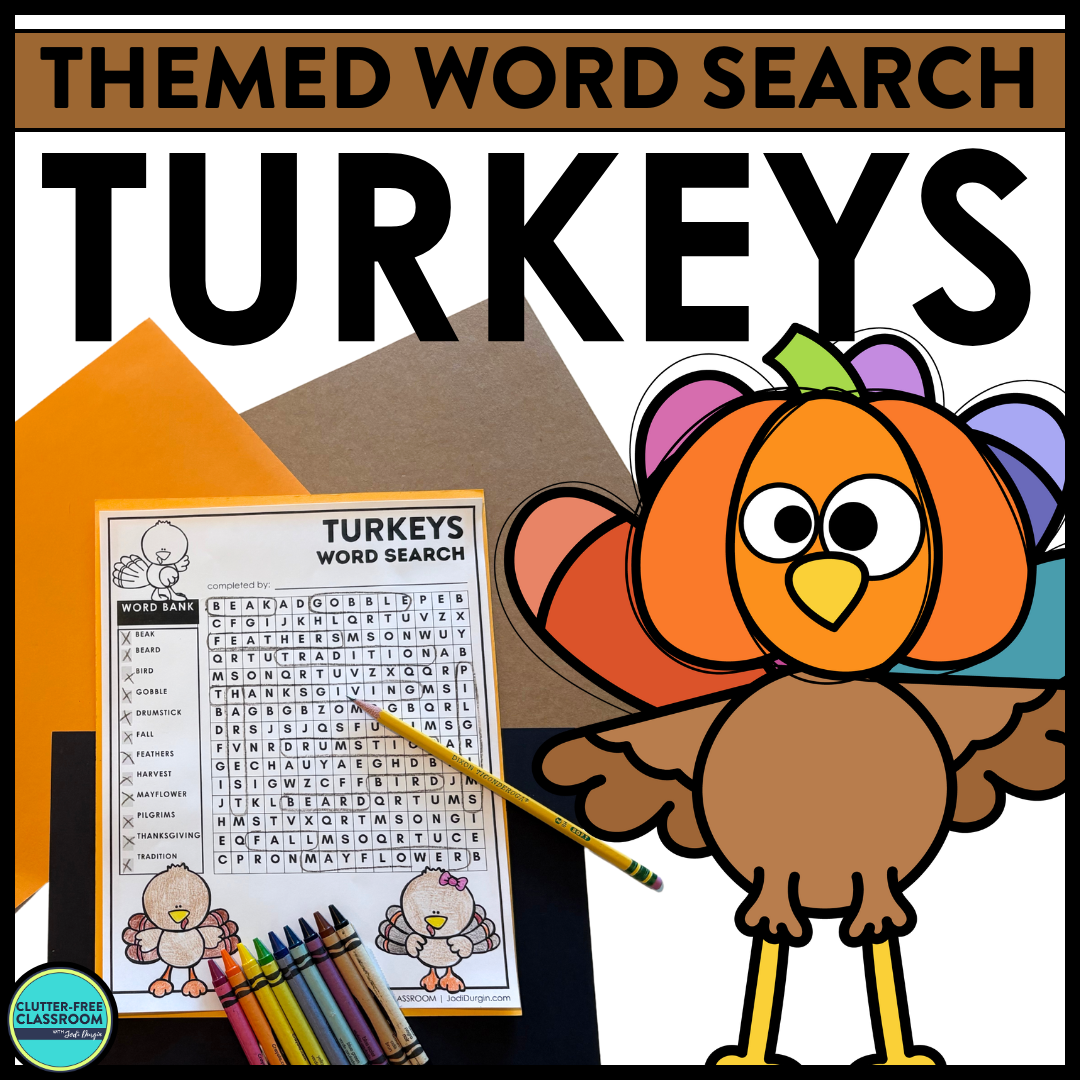 turkey word search