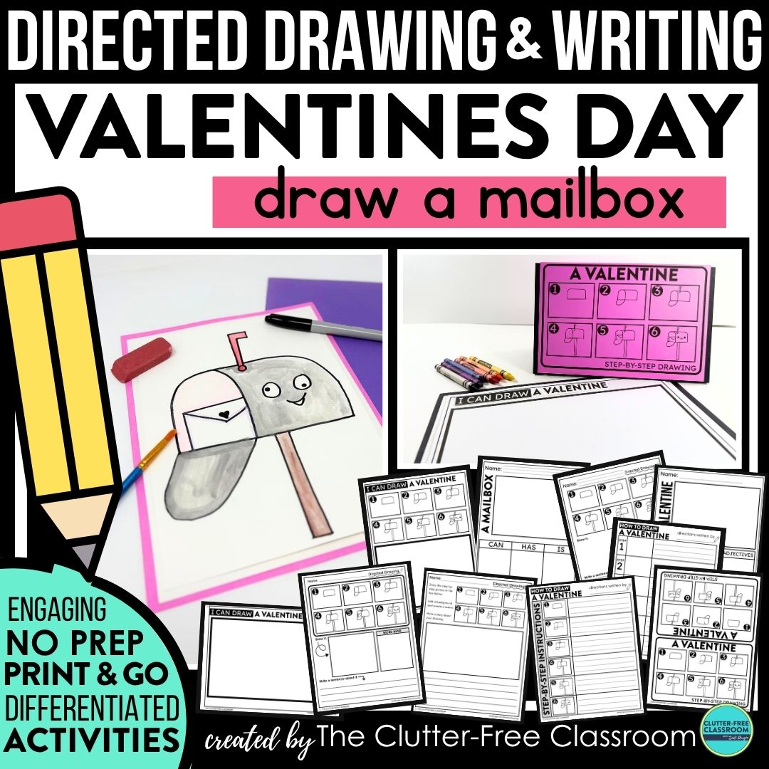 Valentine's Day directed drawing activities