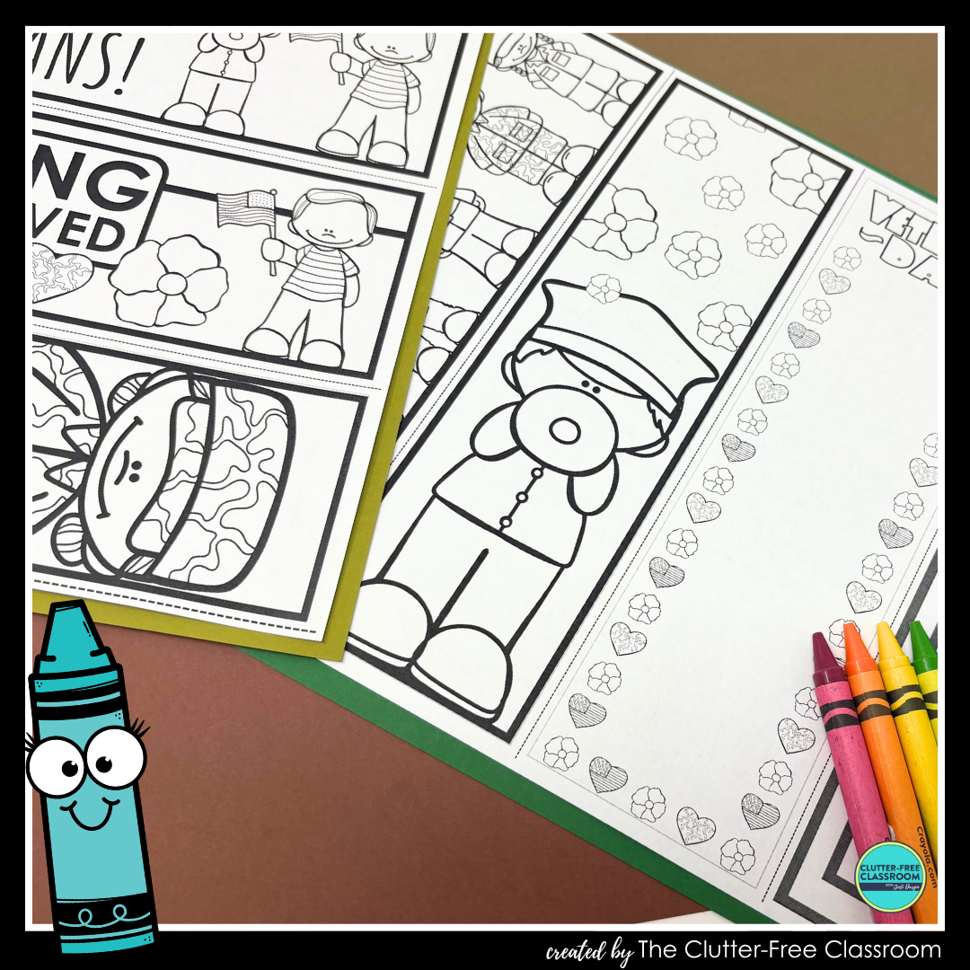 printable Veterans Day bookmarks