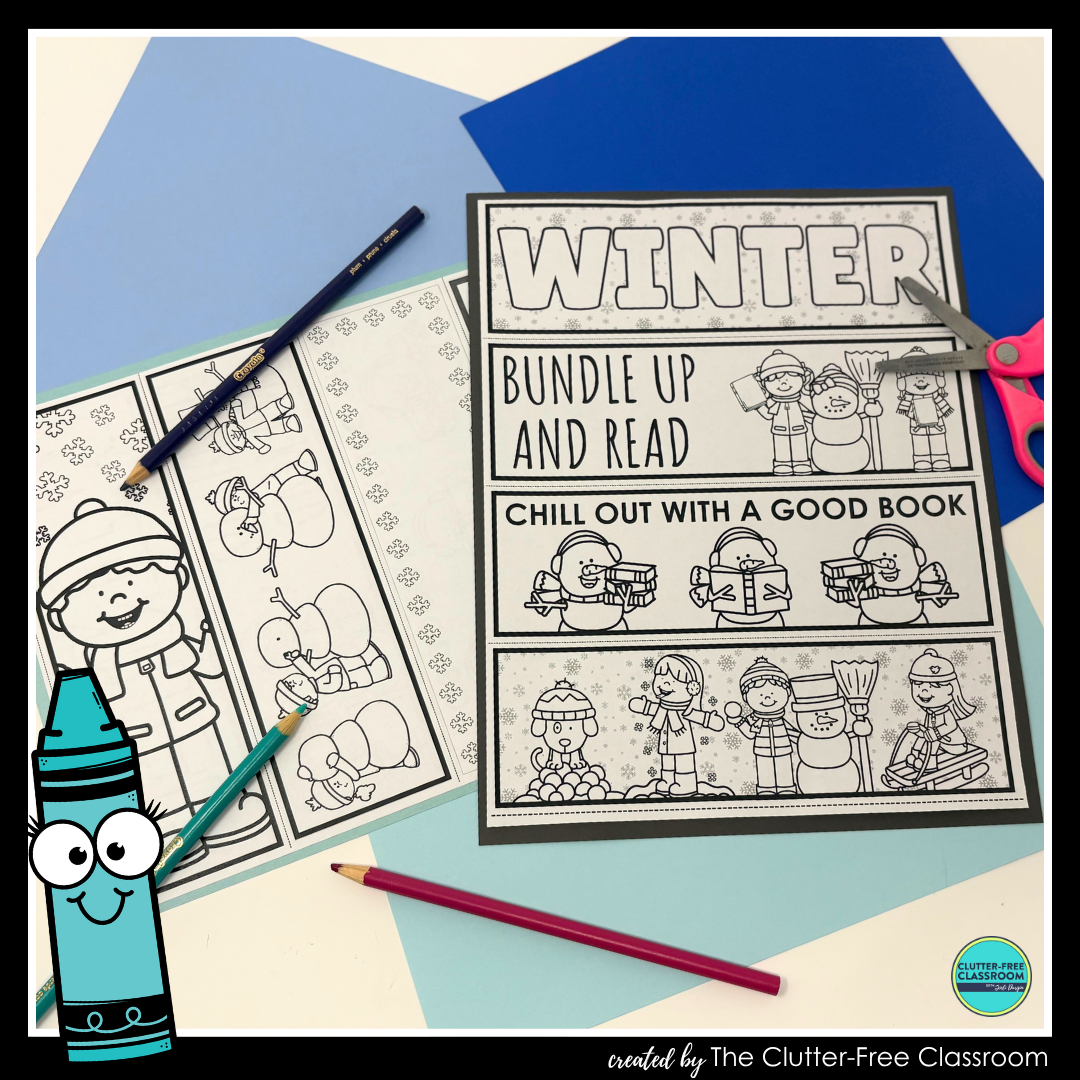 printable winter bookmarks