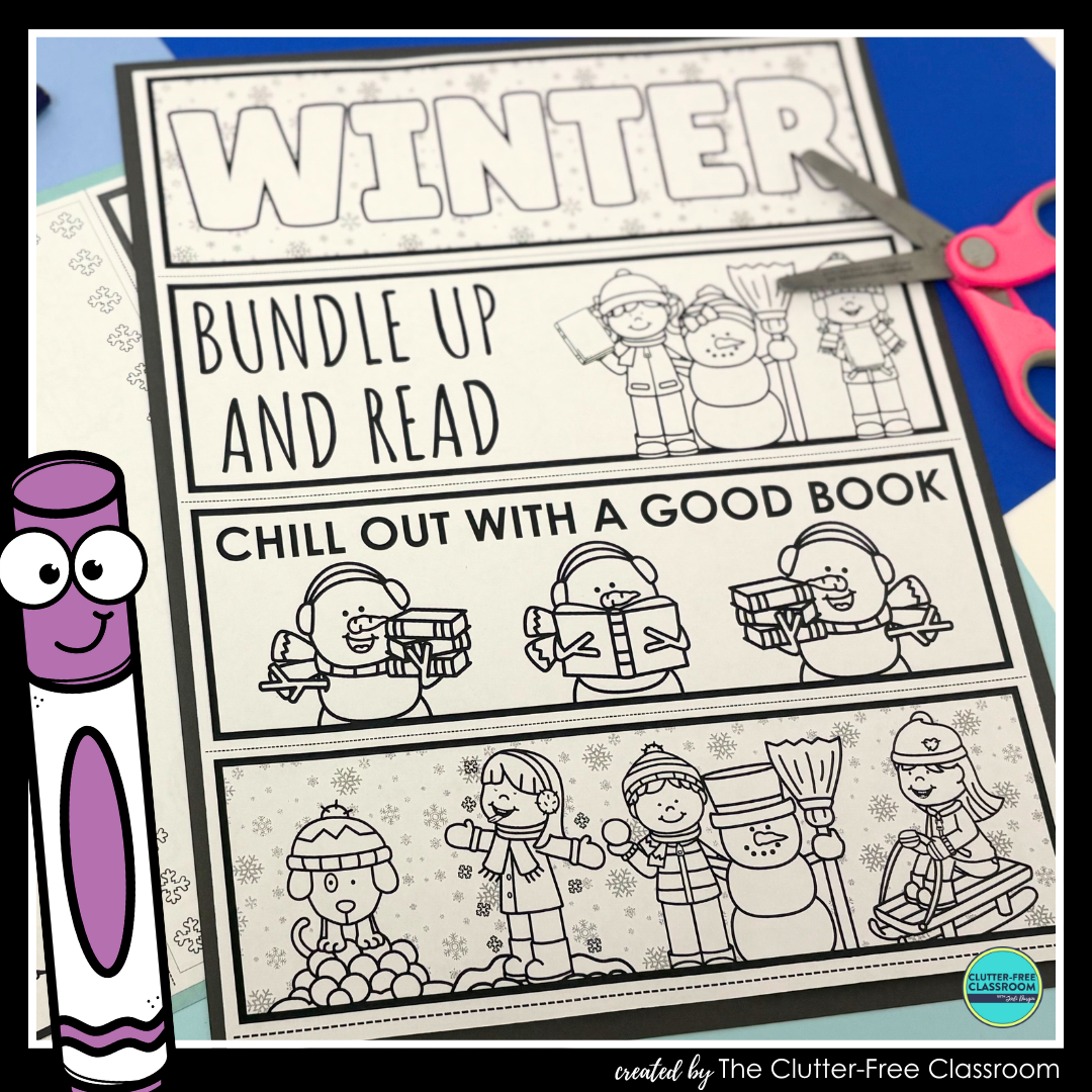 printable winter bookmarks