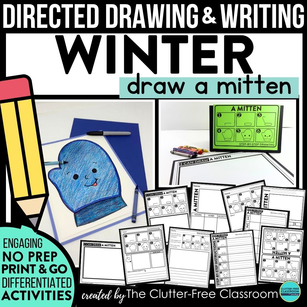 winter directed drawing activities