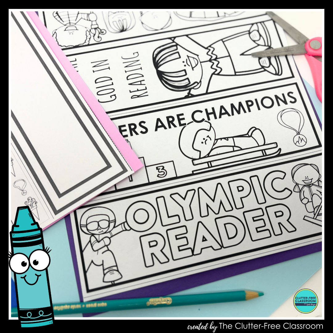printable Winter Olympics bookmarks