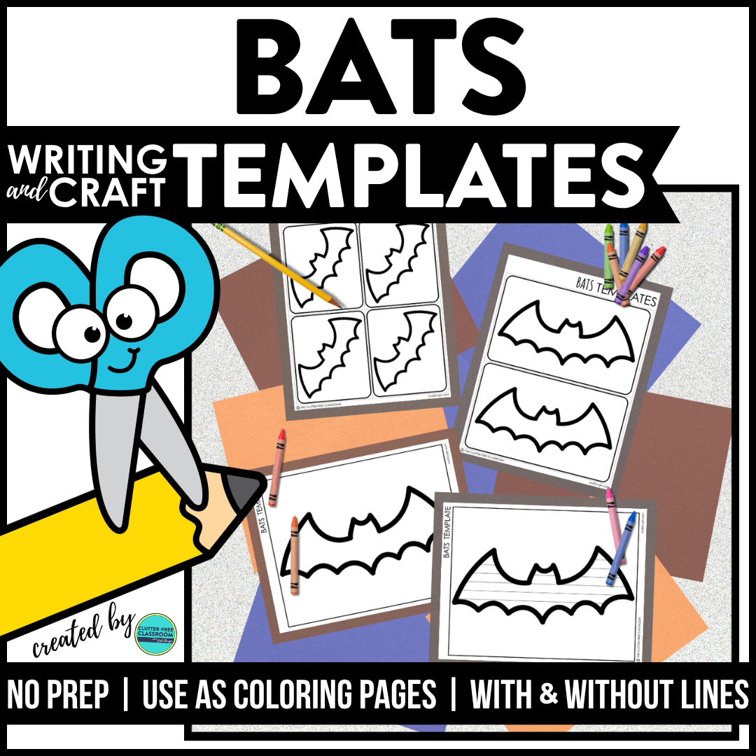 bat writing and craft templates