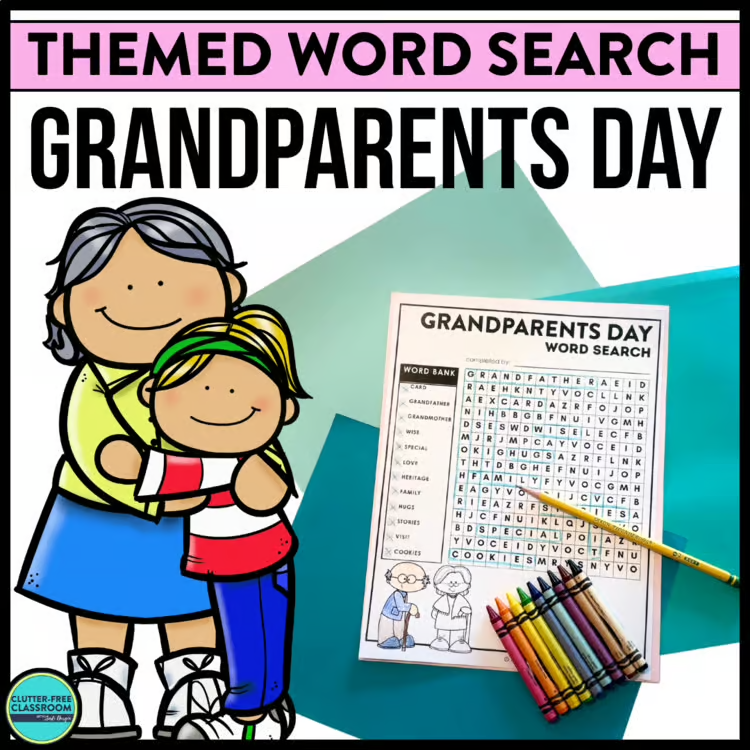 Grandparents Day word search
