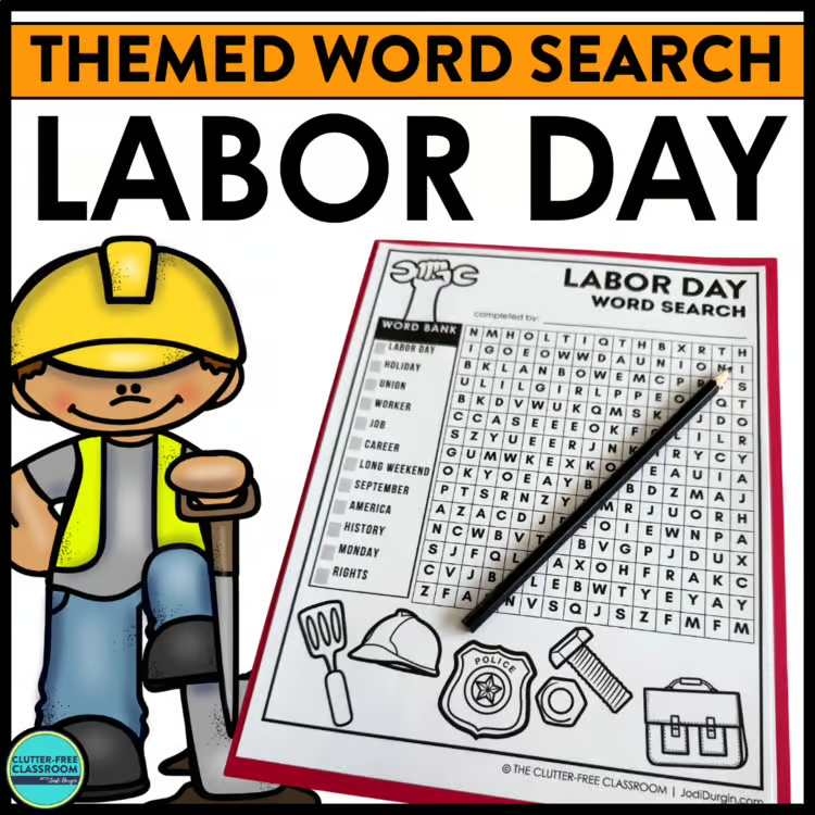 Labor Day word search