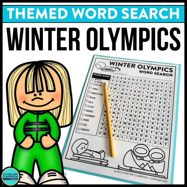 winter olympics word search